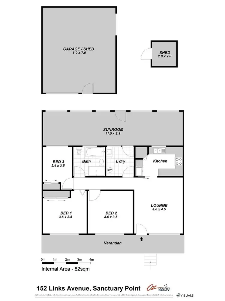 Floorplan of Homely house listing, 152. Links Avenue, Sanctuary Point NSW 2540