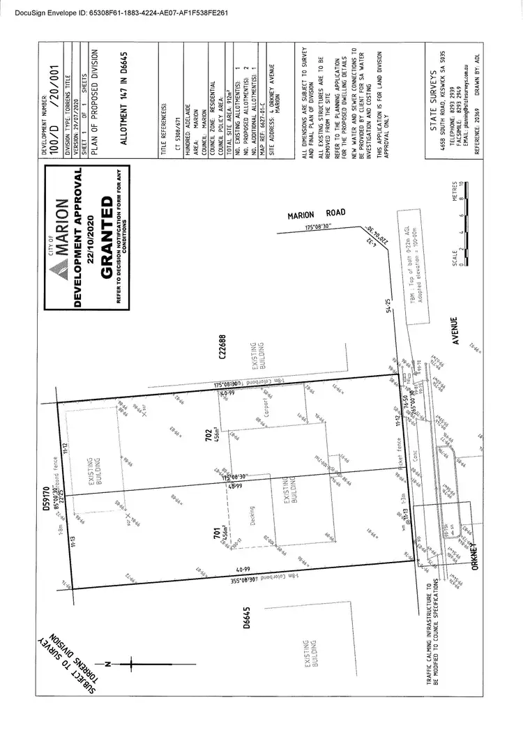 Floorplan of Homely land listing, LOT 702, 4 Orkney Avenue, Marion SA 5043