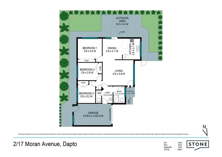 Floorplan of Homely villa listing, 2/17 Moran Avenue, Dapto NSW 2530