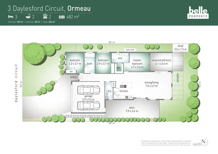 Floorplan of Homely house listing, 3 Daylesford Circuit, Ormeau QLD 4208