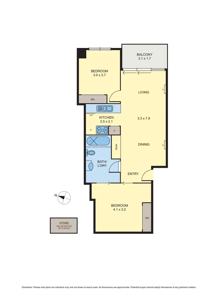 Floorplan of Homely apartment listing, 509/225 Elizabeth Street, Melbourne VIC 3000