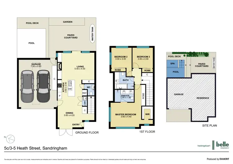 Floorplan of Homely townhouse listing, 5C/3-5 Heath Street, Sandringham VIC 3191