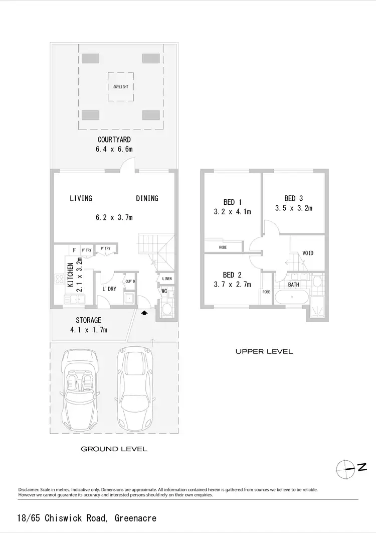 Floorplan of Homely townhouse listing, 18/65 Chiswick Road, Greenacre NSW 2190
