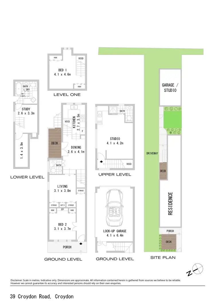Floorplan of Homely semi-detached listing, 39 Croydon Road, Croydon NSW 2132