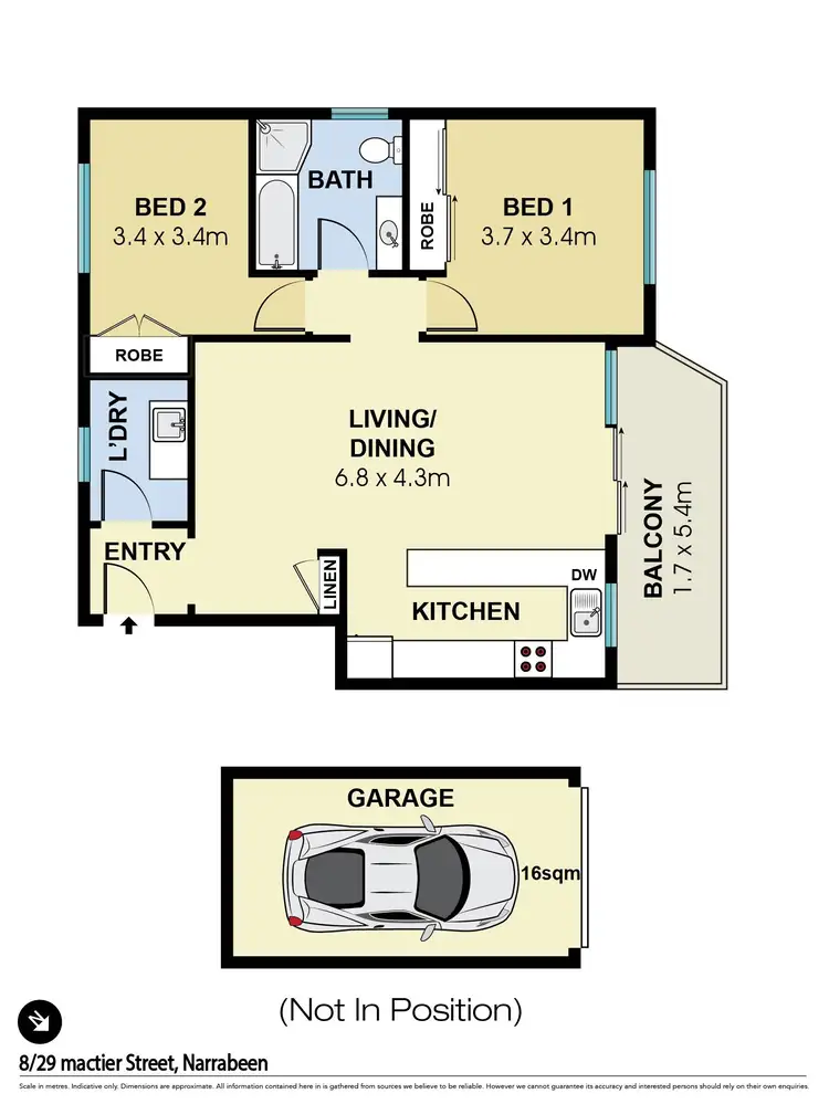 Floorplan of Homely unit listing, 8/29 Mactier Street, Narrabeen NSW 2101