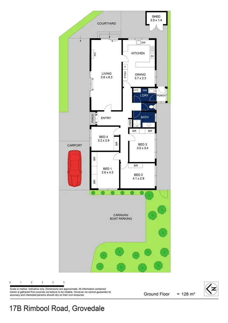 Floorplan of Homely house listing, 17B Rimbool Road, Grovedale VIC 3216