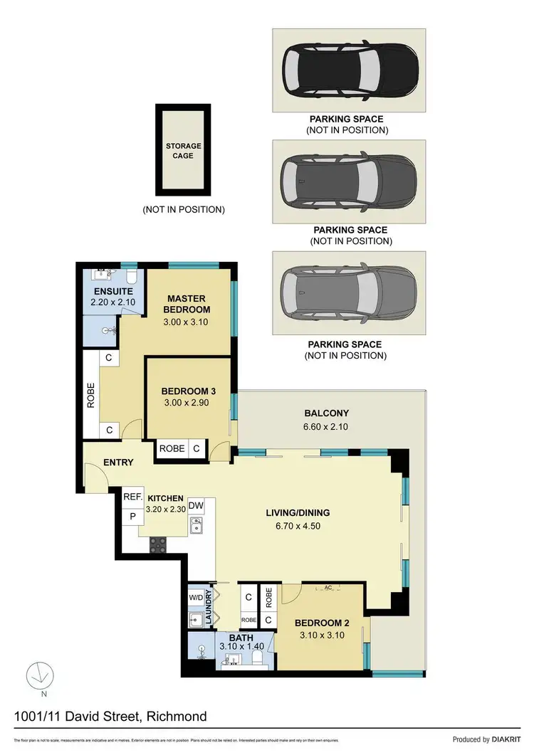 Floorplan of Homely apartment listing, 1001/11 David Street, Richmond VIC 3121