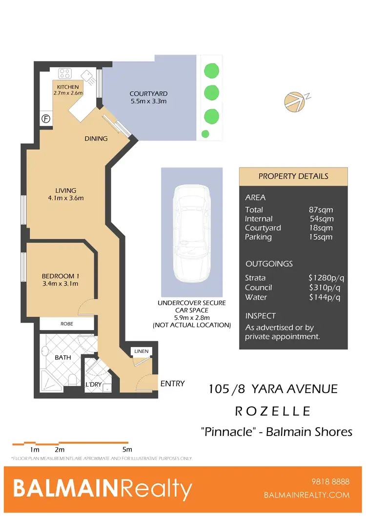 Floorplan of Homely apartment listing, 105/8 Yara Avenue, Rozelle NSW 2039