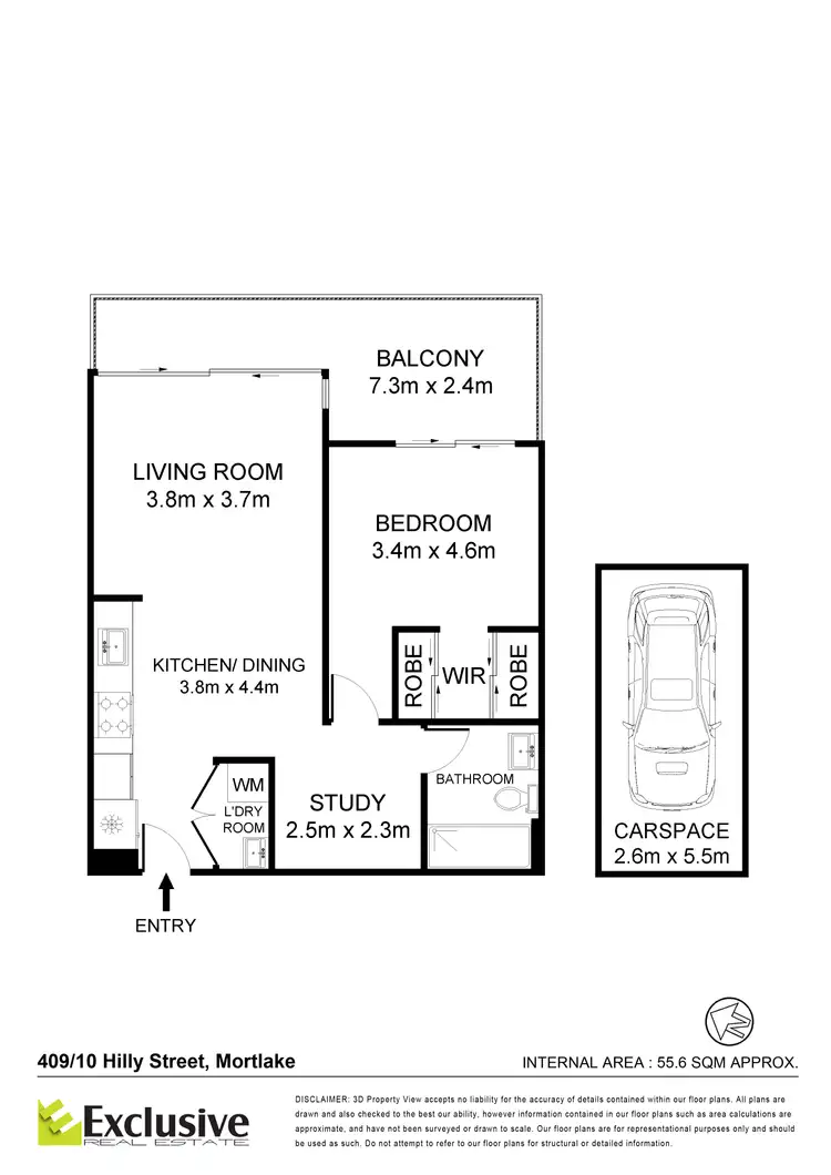 Floorplan of Homely apartment listing, 409/10 Hilly Street, Mortlake NSW 2137