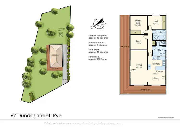 Floorplan of Homely house listing, 67 Dundas Street, Rye VIC 3941