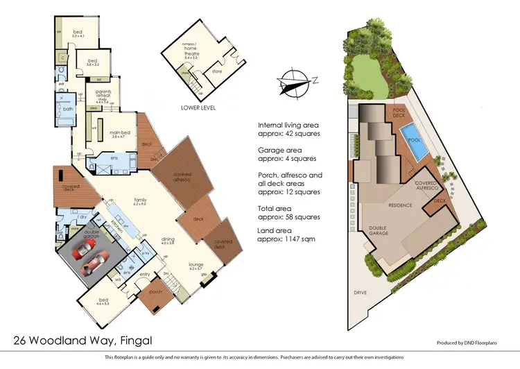 Floorplan of Homely house listing, 26 Woodland Way, Fingal VIC 3939