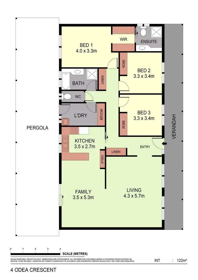 Floorplan of Homely house listing, 4 O'Dea Crescent, Kangaroo Flat VIC 3555