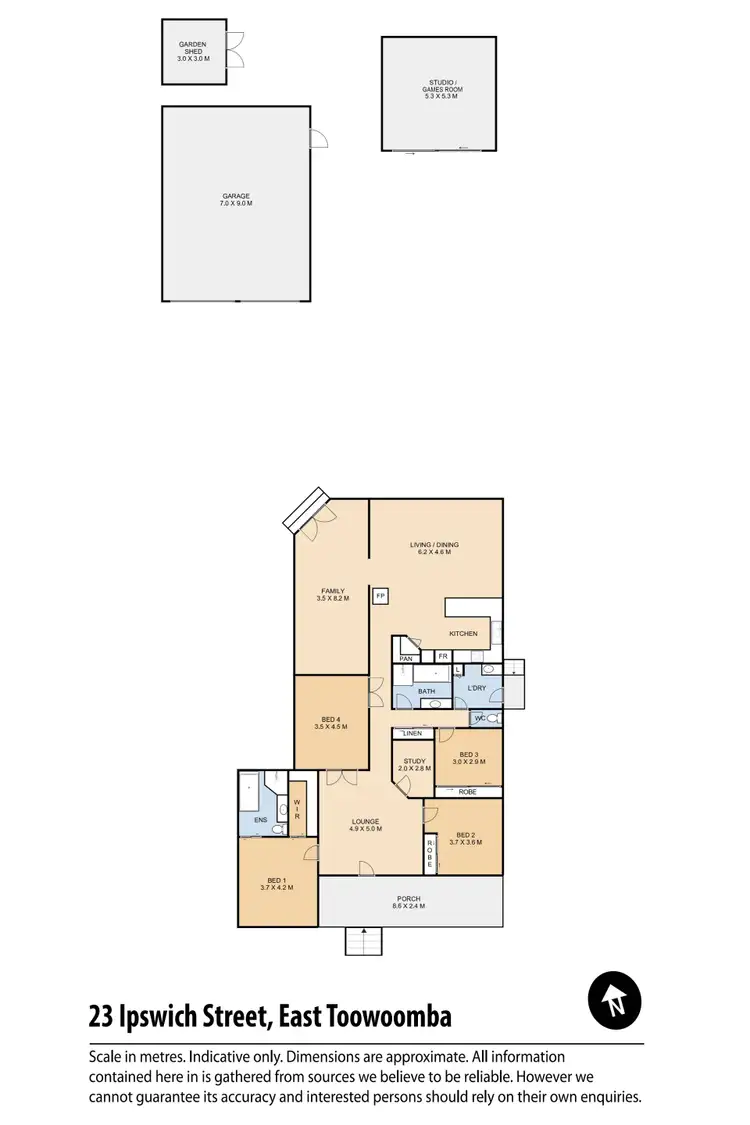 Floorplan of Homely house listing, 23 Ipswich Street, East Toowoomba QLD 4350