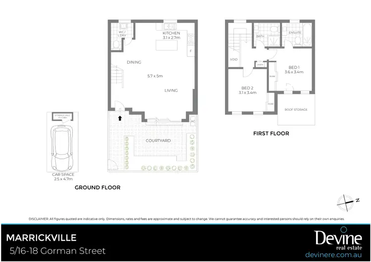 Floorplan of Homely apartment listing, 5/16-18 Gorman Street, Marrickville NSW 2204