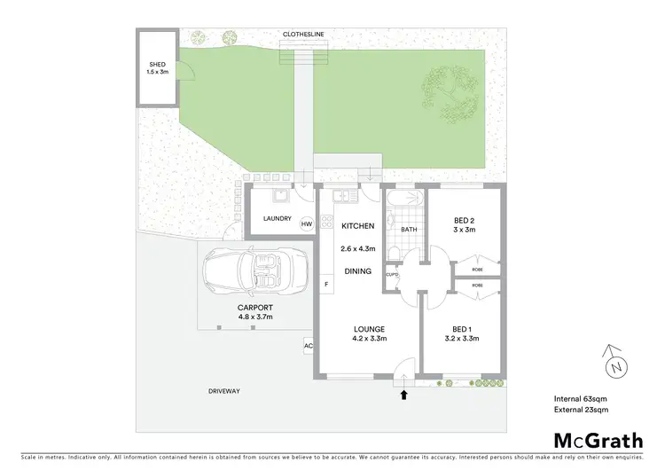 Floorplan of Homely unit listing, 5/70a Lawson Street, Mudgee NSW 2850