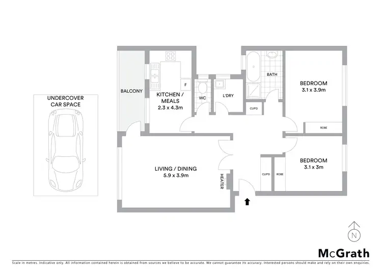 Floorplan of Homely apartment listing, 7/11 Redan Street, St Kilda VIC 3182