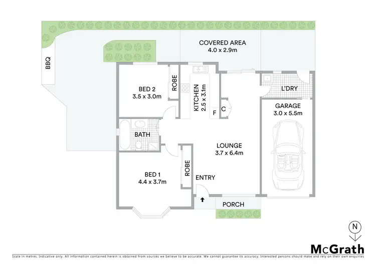 Floorplan of Homely villa listing, 1/3 Rawson Road, South Wentworthville NSW 2145