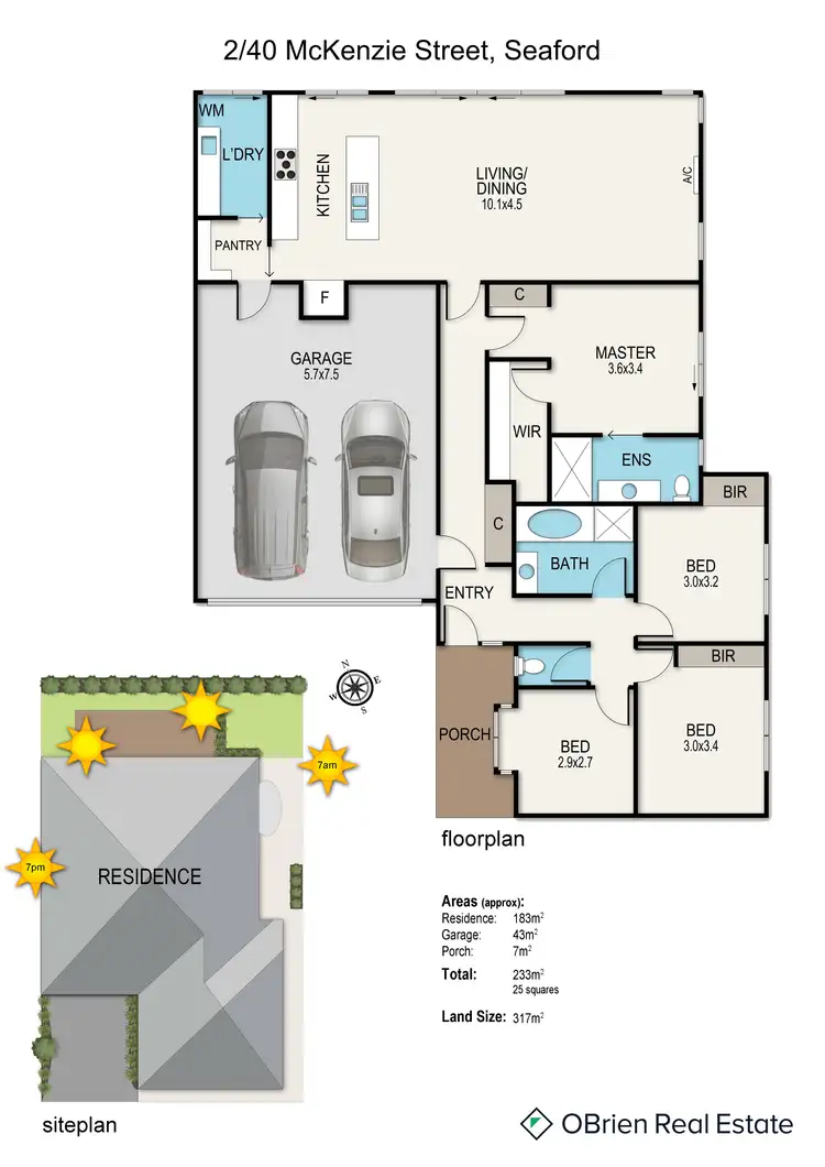 Floorplan of Homely unit listing, 2/40 McKenzie Street, Seaford VIC 3198