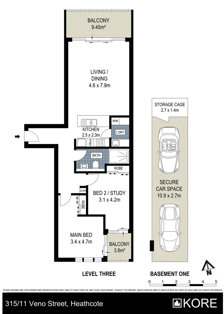 Floorplan of Homely apartment listing, 315/11 Veno Street, Heathcote NSW 2233