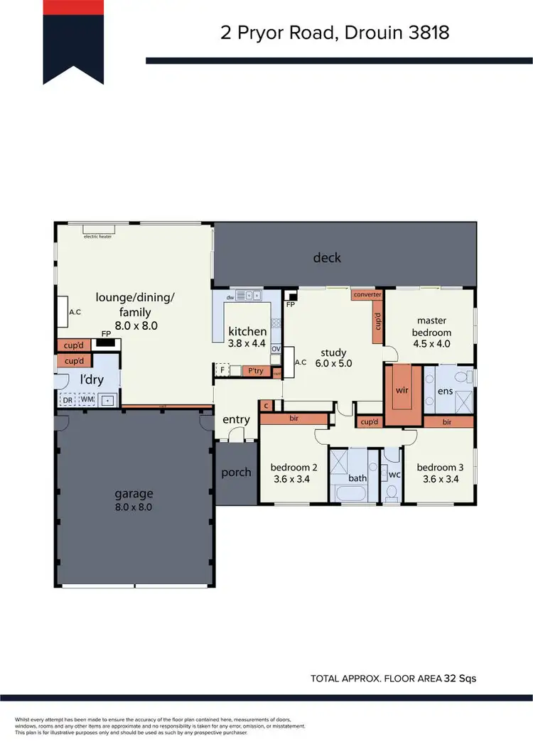 Floorplan of Homely house listing, 2 Pryor Road, Drouin VIC 3818