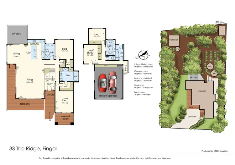 Floorplan of Homely house listing, 33 The Ridge Road, Fingal VIC 3939
