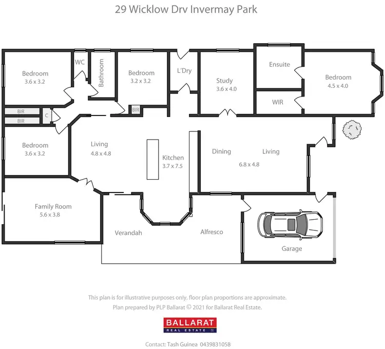 Floorplan of Homely house listing, 29 Wicklow Drive, Invermay Park VIC 3350