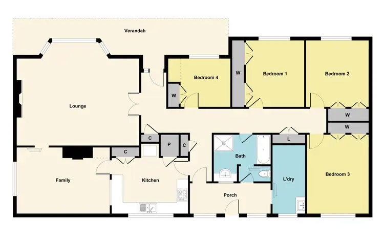 Floorplan of Homely house listing, 205 Eddy Avenue, Mount Helen VIC 3350