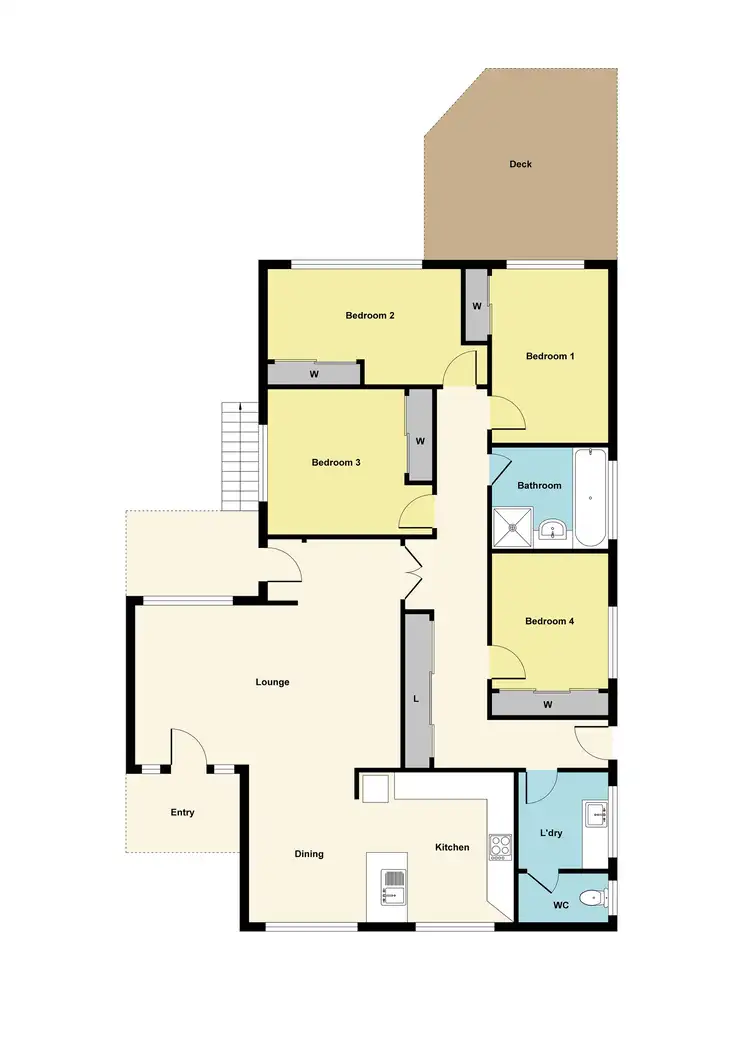 Floorplan of Homely house listing, 13 Ainley Street, Brown Hill VIC 3350