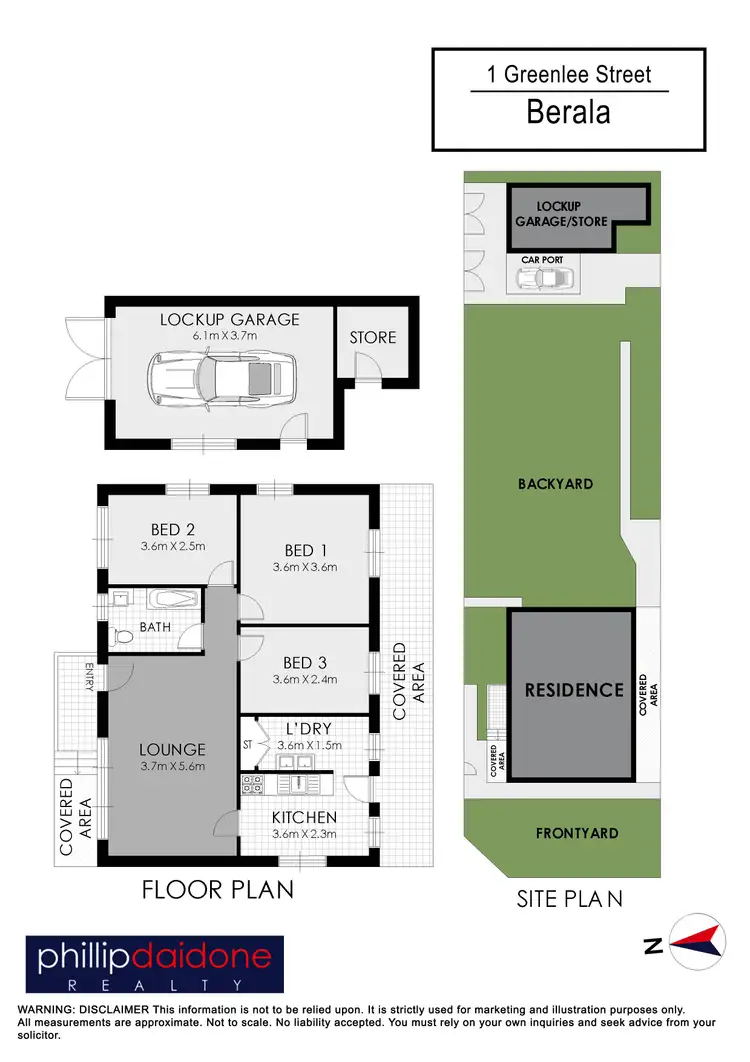 Floorplan of Homely house listing, 1 Greenlee Street, Berala NSW 2141
