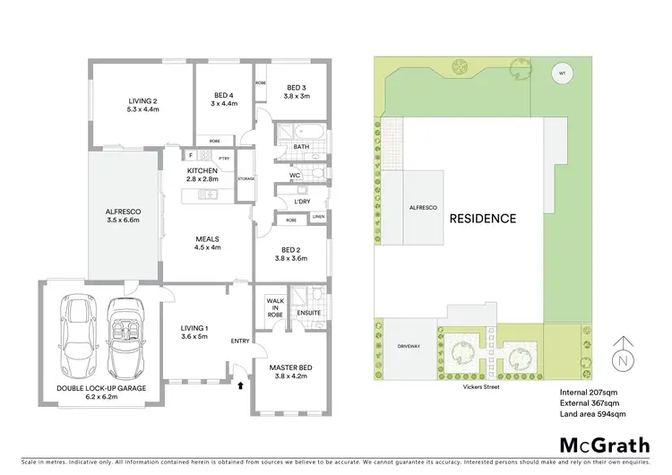 Floorplan of Homely house listing, 344 Vickers Street, Sebastopol VIC 3356