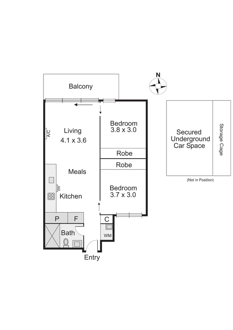 Floorplan of Homely apartment listing, 211/1 Wilks Street, Caulfield North VIC 3161