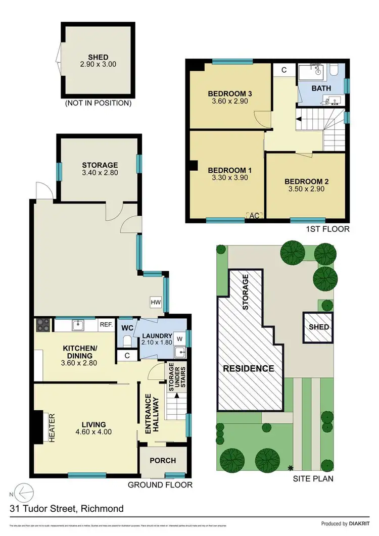 Floorplan of Homely house listing, 31 Tudor Street, Richmond VIC 3121