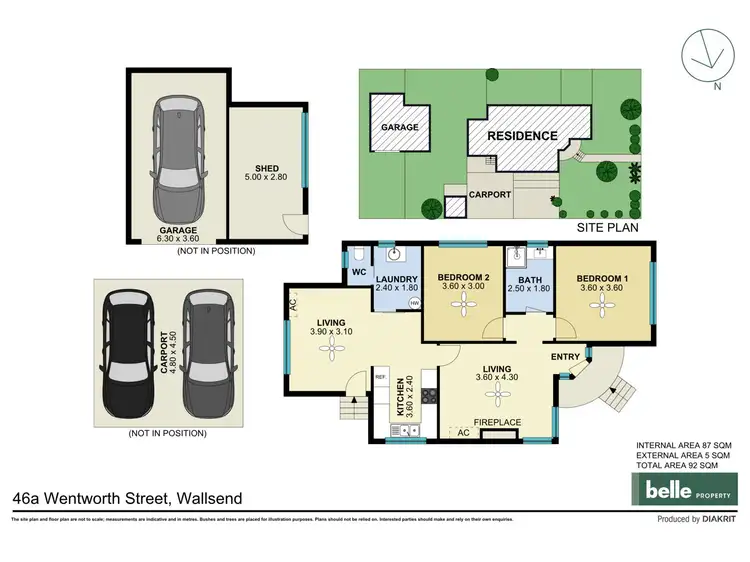 Floorplan of Homely house listing, 46A Wentworth Street, Wallsend NSW 2287