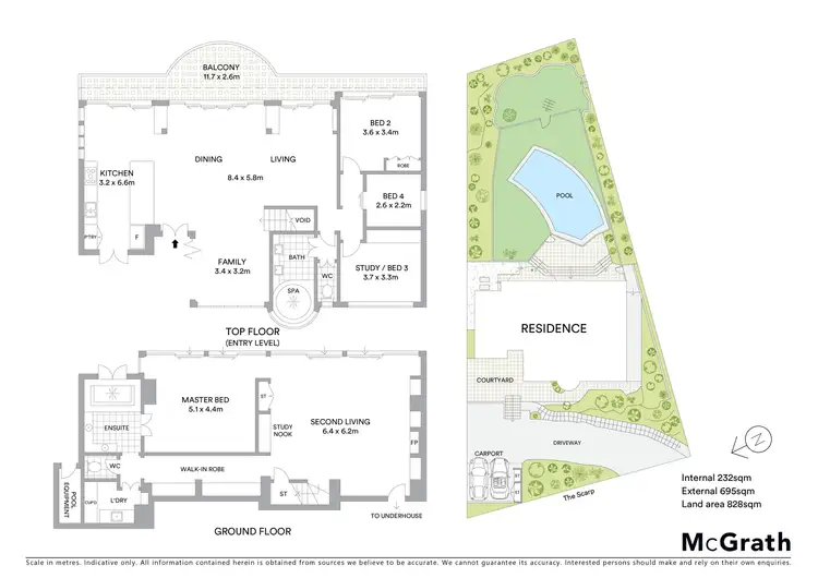 Floorplan of Homely house listing, 7 The Scarp, Castlecrag NSW 2068