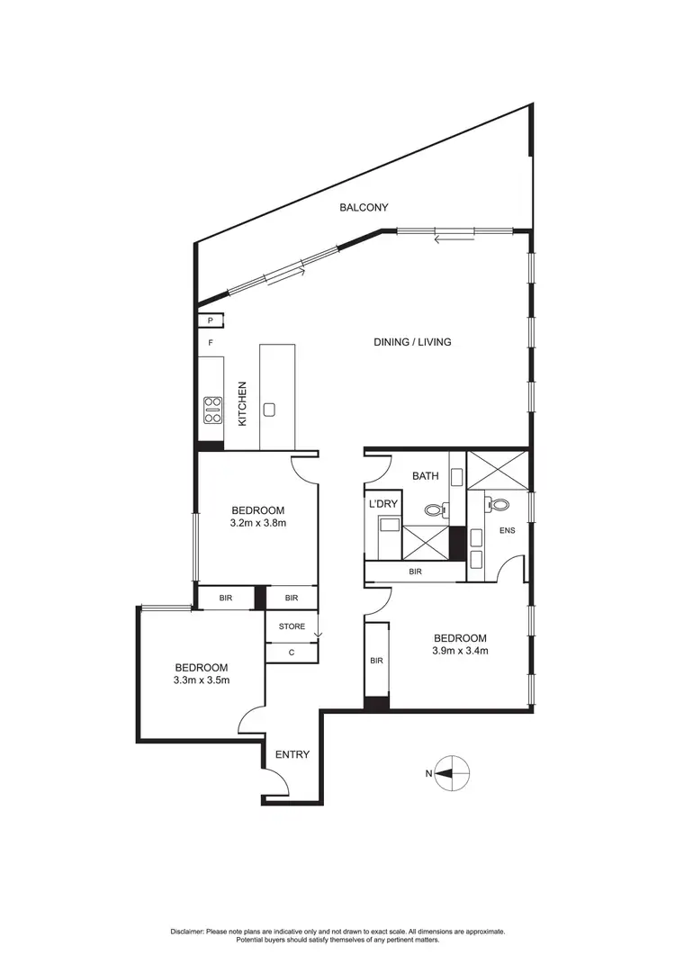Floorplan of Homely apartment listing, 5/1789 Malvern Road, Glen Iris VIC 3146