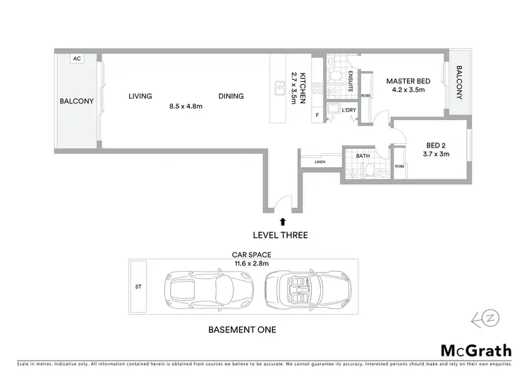 Floorplan of Homely apartment listing, 305/19 Wilson Street, Botany NSW 2019