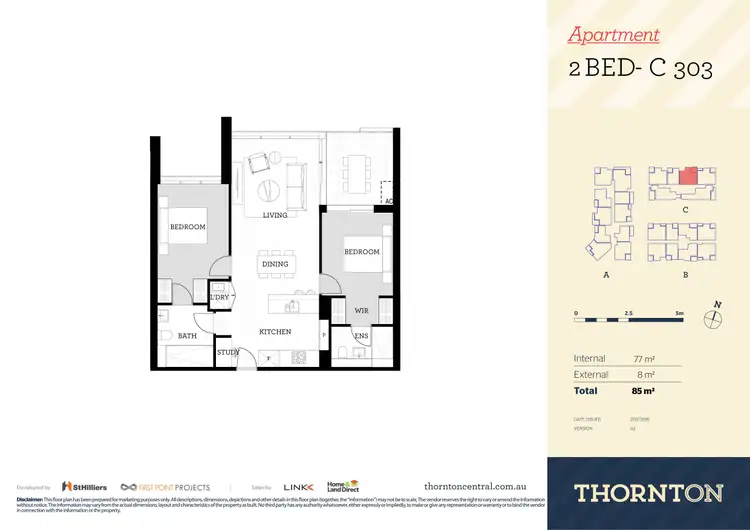 Floorplan of Homely apartment listing, 303/81C Lord Sheffield Circuit, Penrith NSW 2750