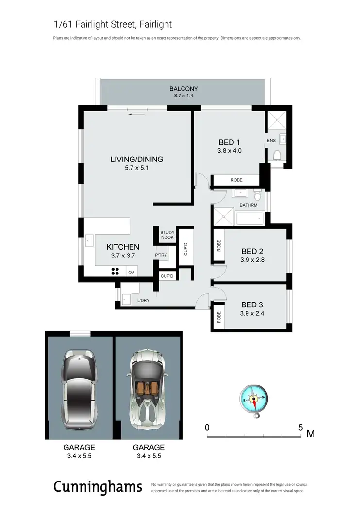 Floorplan of Homely unit listing, 1/61 Fairlight Street, Fairlight NSW 2094