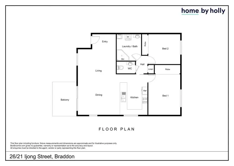 Floorplan of Homely apartment listing, 26/21 Ijong Street, Braddon ACT 2612