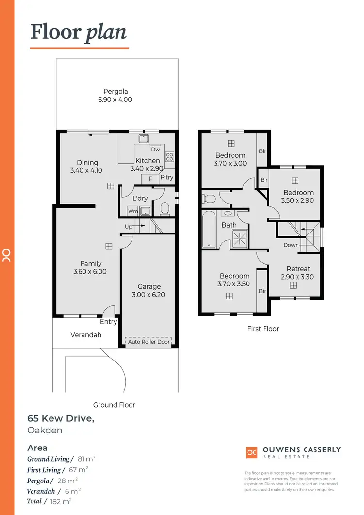 Floorplan of Homely house listing, 65 Kew Drive, Oakden SA 5086