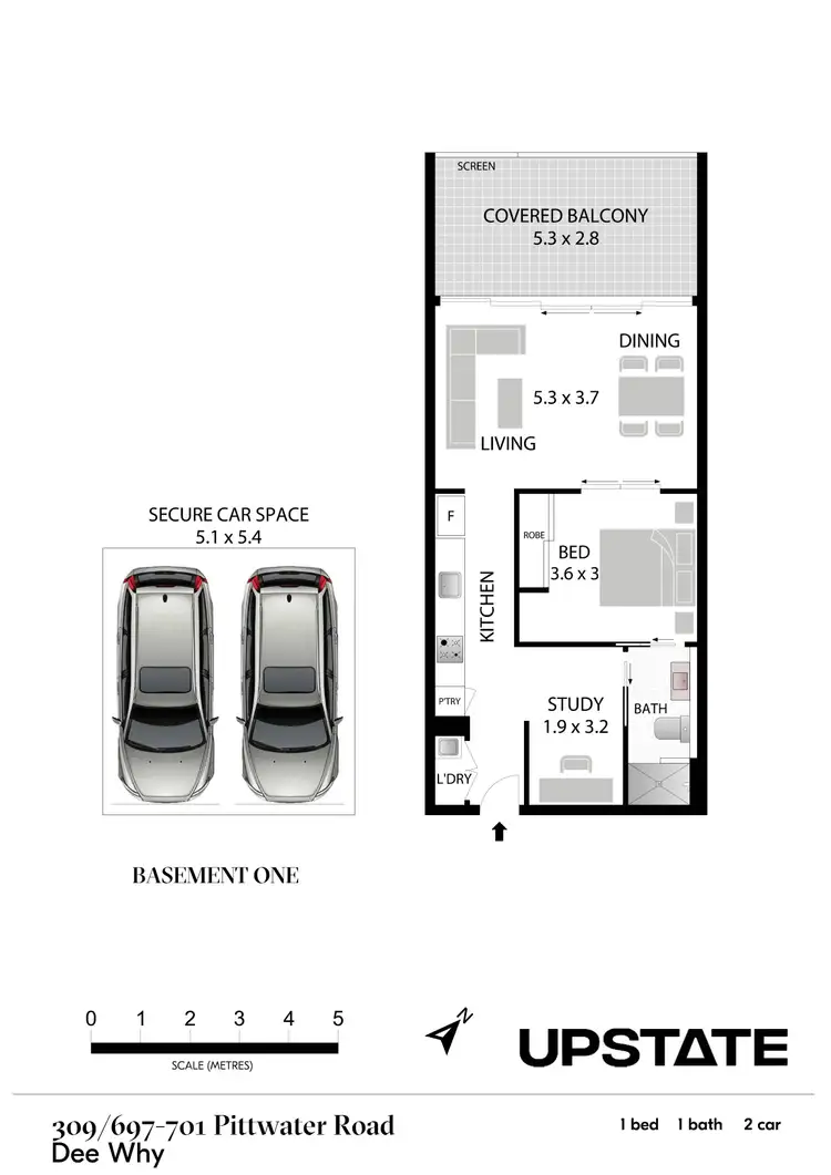 Floorplan of Homely unit listing, 309/697-701 Pittwater Road, Dee Why NSW 2099