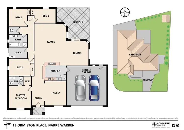 Floorplan of Homely house listing, 13 Ormiston Place, Narre Warren South VIC 3805