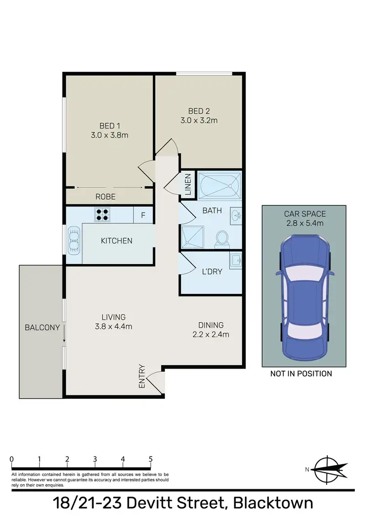Floorplan of Homely apartment listing, 18/21-23 Devitt Street, Blacktown NSW 2148