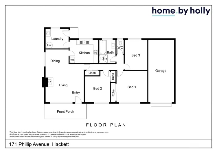 Floorplan of Homely house listing, 171 Phillip Avenue, Hackett ACT 2602