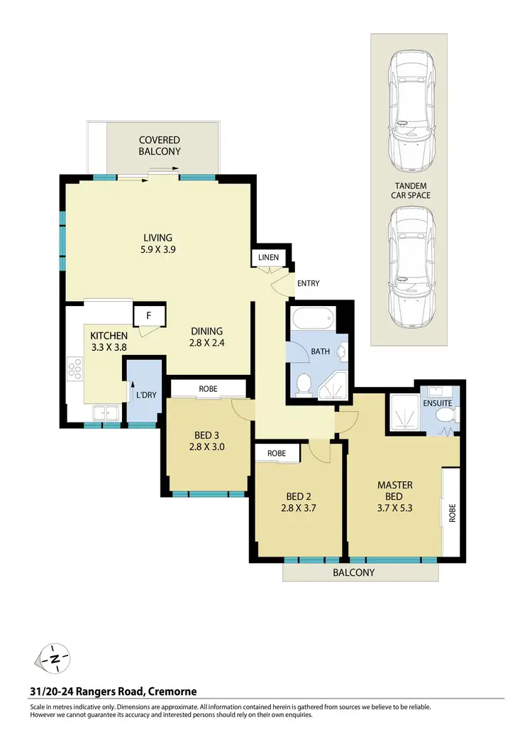 Floorplan of Homely apartment listing, 31/20-24 Rangers Road, Cremorne NSW 2090