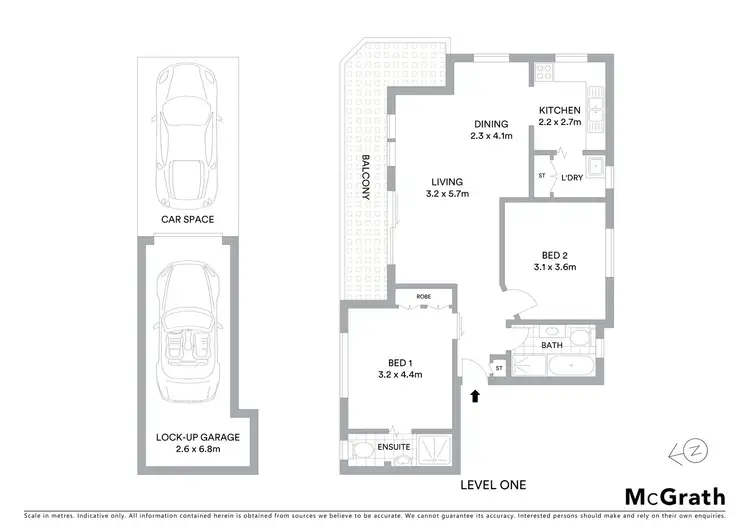 Floorplan of Homely apartment listing, 1/2 Botany Street, Randwick NSW 2031