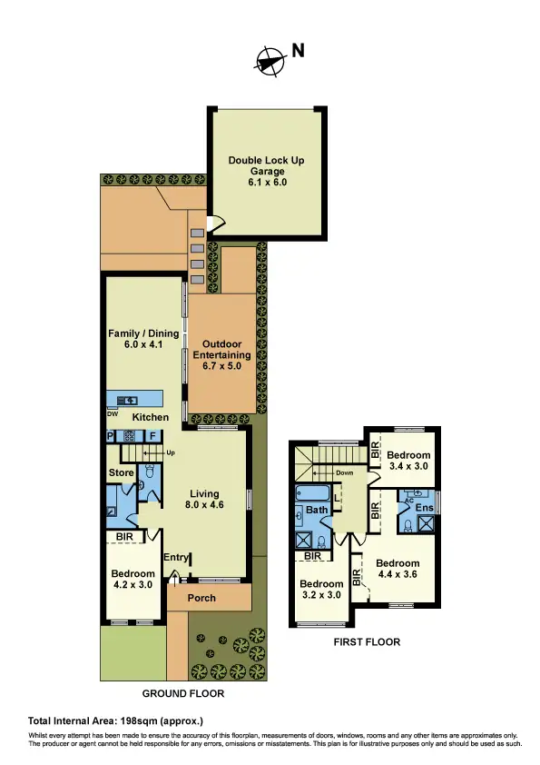 Floorplan of Homely house listing, 6 Ringtail Circuit, Maidstone VIC 3012