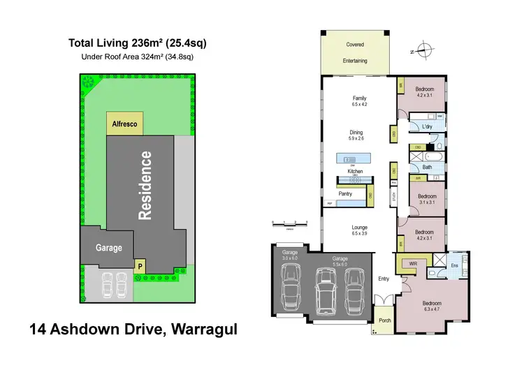 Floorplan of Homely house listing, 14 Ashdown Drive, Warragul VIC 3820