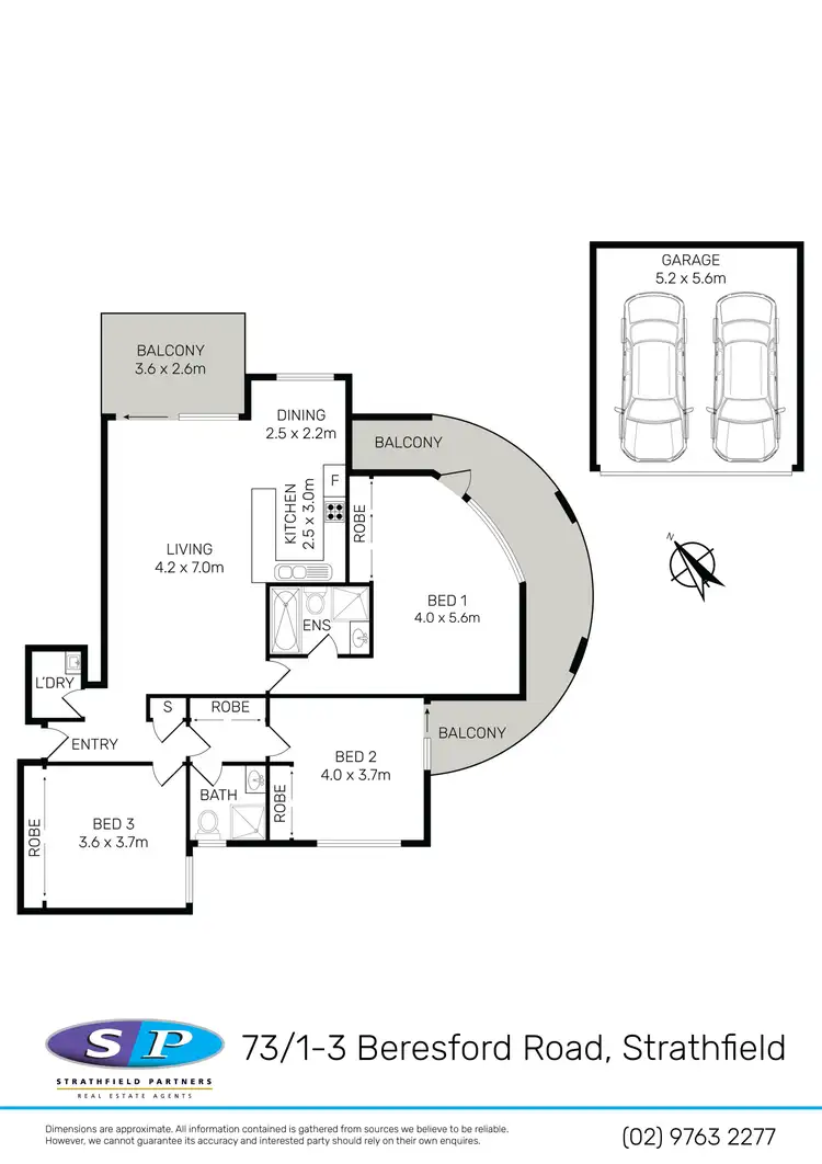 Floorplan of Homely apartment listing, 73/1-3 Beresford Road, Strathfield NSW 2135