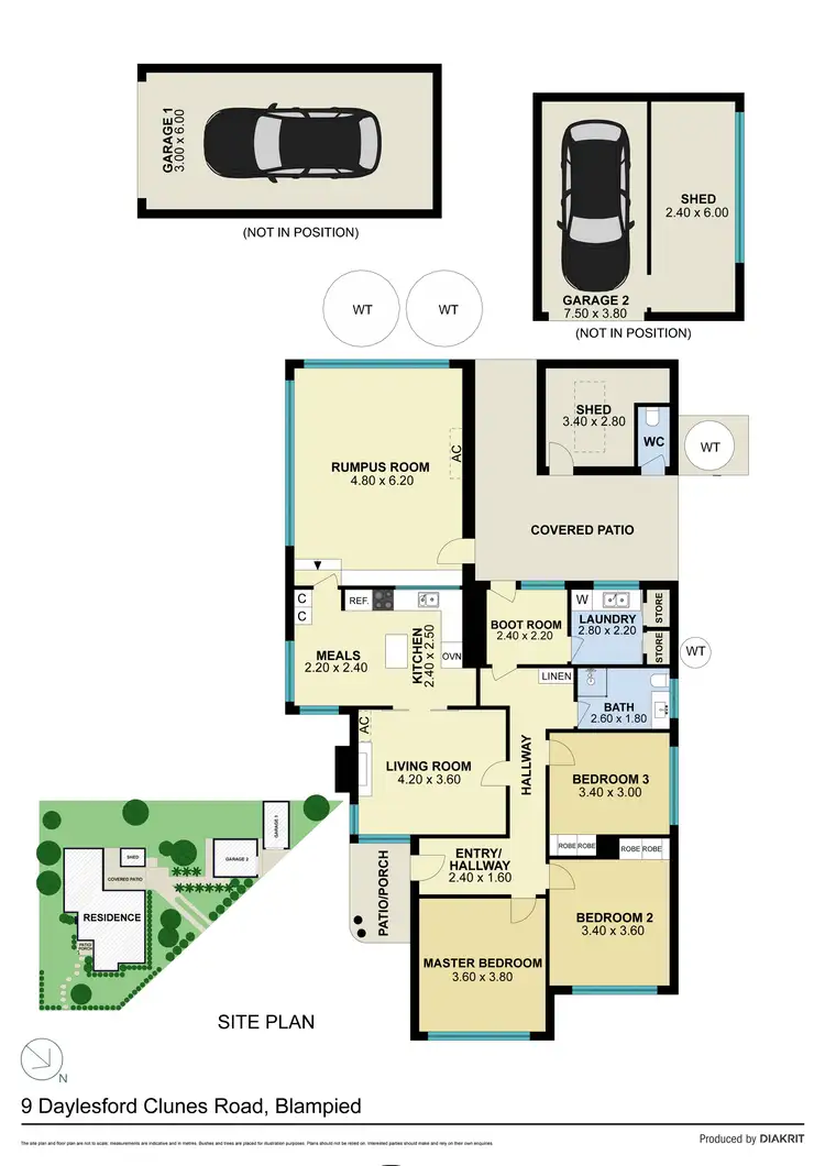 Floorplan of Homely house listing, 9 Daylesford Clunes Road, Blampied VIC 3364